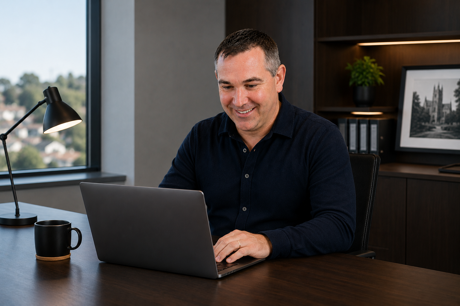 David Heath French providing professional ad hoc HR advice during a business meeting with clients.