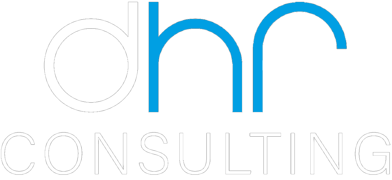 DHF Consulting Logo for a black background